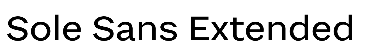 Sole Sans Extended